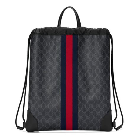 gucci backpack men's|Gucci drawstring backpack for men.